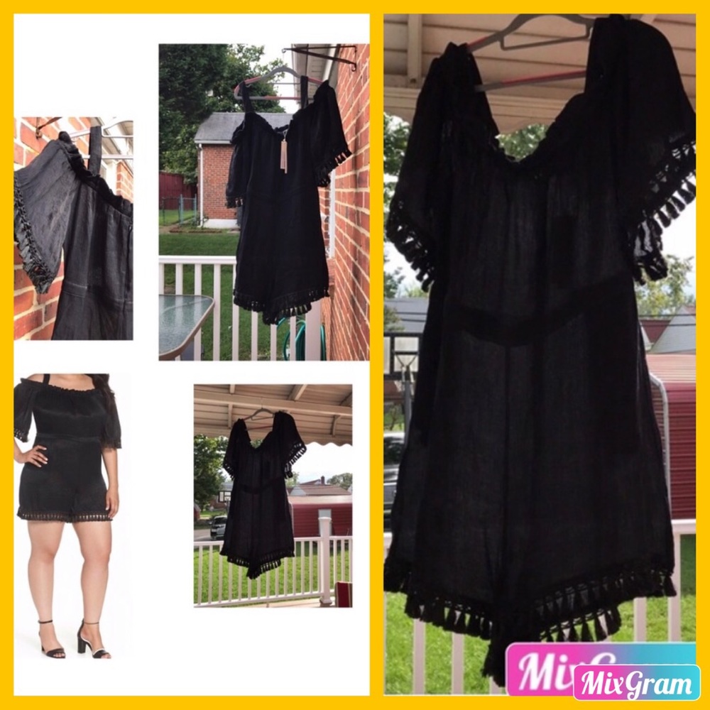 💄LOST INK PLAYSUIT WITH TASSELS SIZE 2X 💄